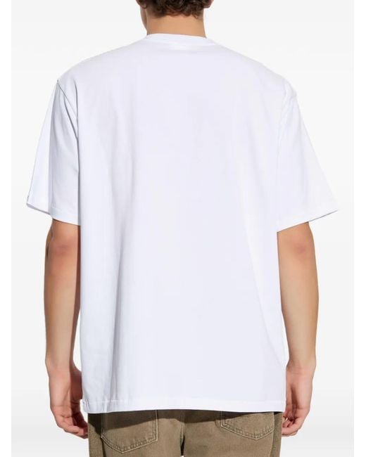A Bathing Ape White Bape Sta Leopard-Print T-Shirt for men