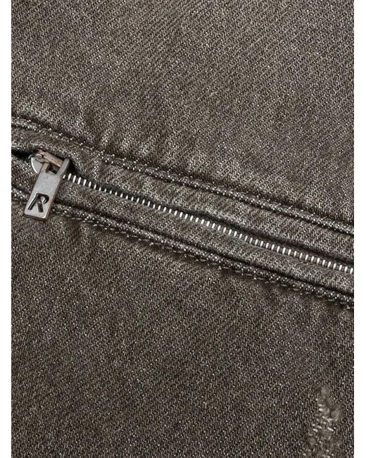 メンズ Represent Collared Denim Jacket Gray