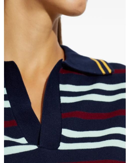 The Upside Blue Archie Striped Top