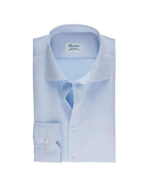 Stenstroms Blue Cotton Shirt for men