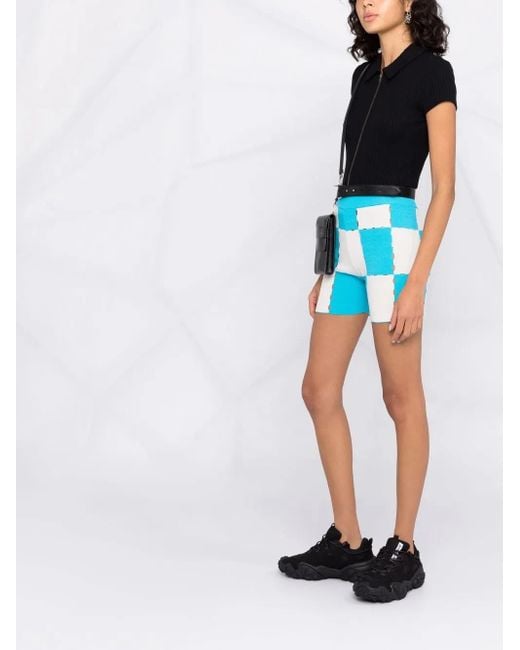 Jacquemus Shorts Met Patchwork in het Blue