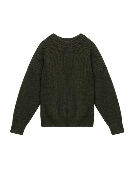 Isabel Marant Green Ribbed Wool Sweater for men
