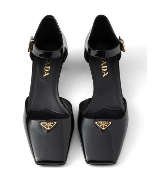 Prada Black Patent Leather Pumps