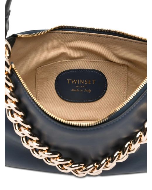 Twinset Blue Small Liliane Shoulder Bag