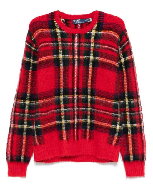 Polo Ralph Lauren Red Plaid Sweater for men