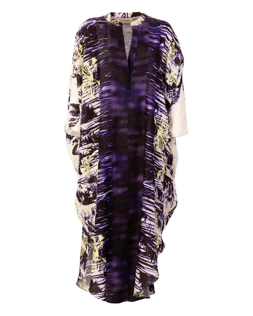 Silvia Tcherassi Blue Ilse Printed Midi Dress
