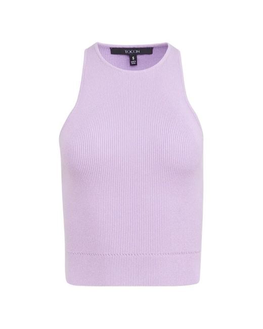 Toccin Purple Avery Racer Tank