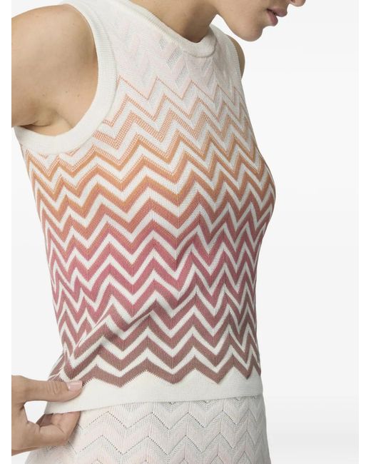 Missoni Pink Zig-Zag Top