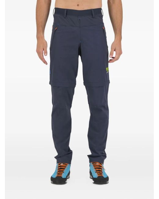 Karpos Blue Logo-Print Performance Track Trousers for men