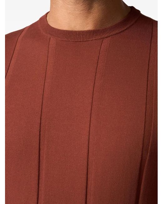 Brooks Brothers Red Cotton Ribbed T-Shirt for men