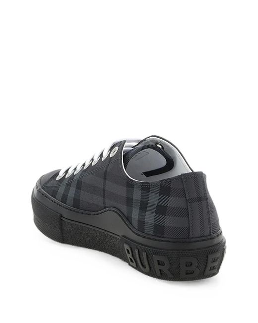 Burberry Black Check Sneakers for men