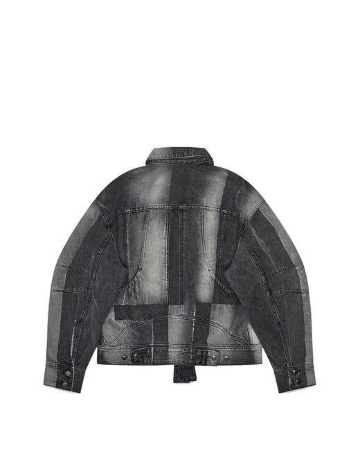 Eckhaus Latta Gray Patchwork Jacket for men