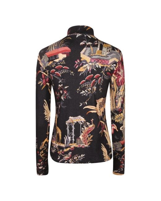 Etro Black Mock-Neck Top