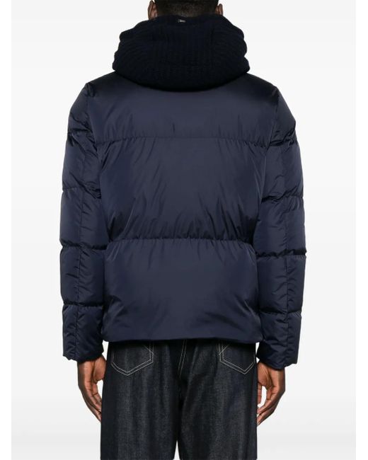 Piumino Con Inserti di Herno in Blue da Uomo