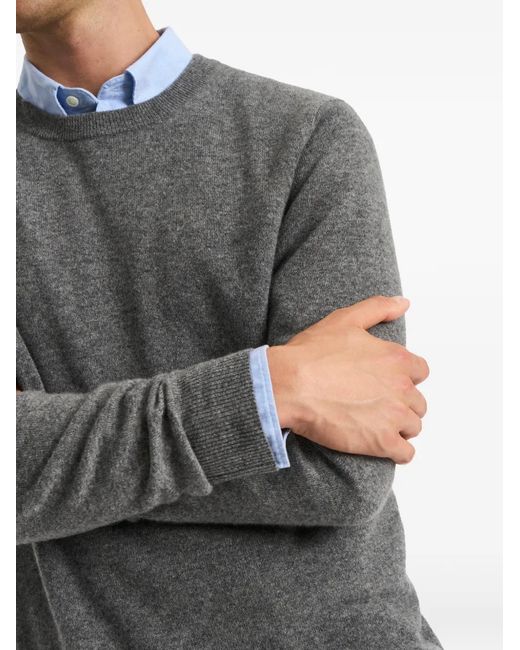 Pringle of Scotland Gray Crew-Neck Cashmere Sweater for men