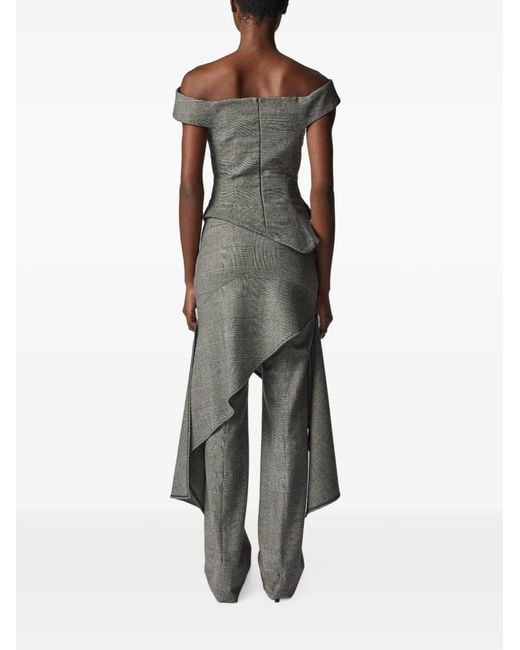 Monse Gray Deconstructed Asymmetric Top