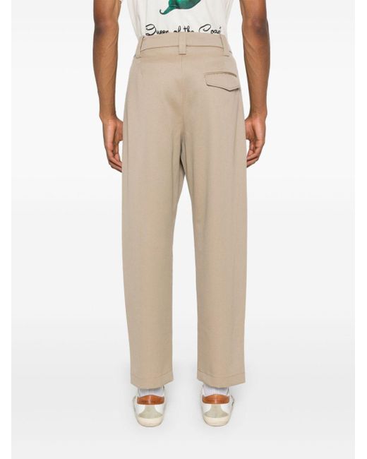 A.P.C. Natural Renato Gabardine Tailored Trousers for men