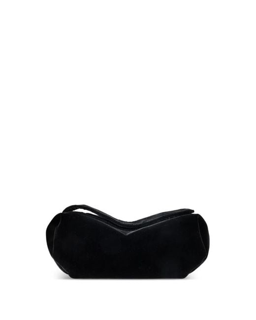 Neous Black Ara Velvet Tote Bag