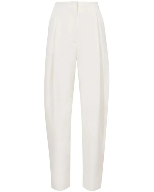 Proenza Schouler White Wool-Twill Straight-Leg Trousers