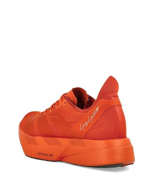 Y-3 Red Three Stripes-Detail Sneakers for men