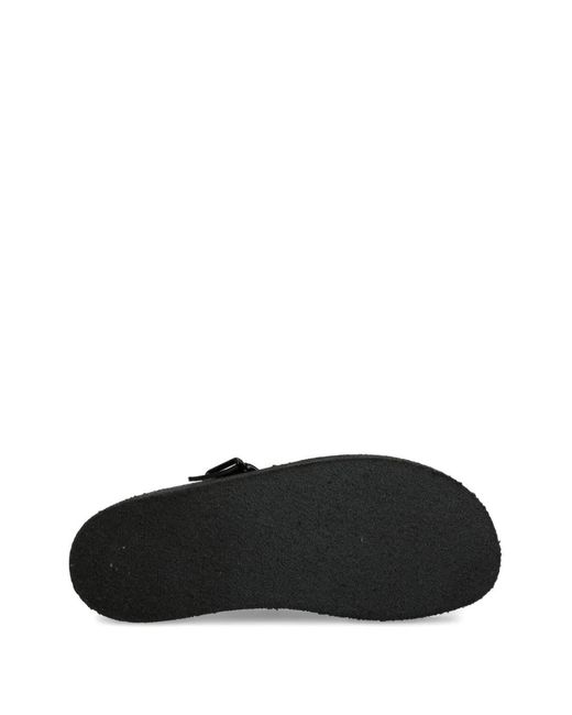 Clarks Black Trek Wedge Slippers