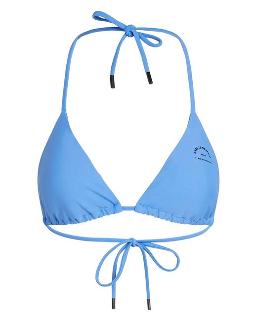 Karl Lagerfeld Blue Rue St-Guillaume Bikini Top