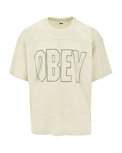 Obey White Johnson Practice T-Shirt for men