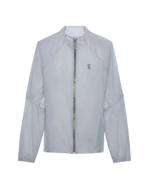 On Shoes Blue Zero Running Jacket