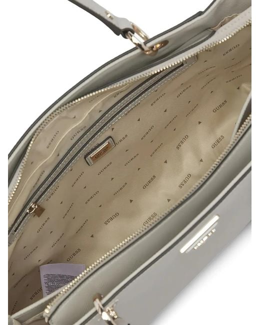 Guess Gray Noelle Tote Bag