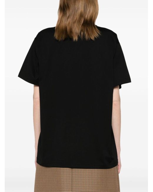 Burberry Black T-Shirt mit Brusttasche