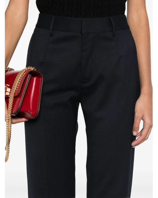 Alessandra Rich Blue Lightweight Trousers