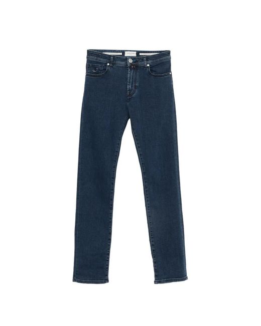 Jean À Patch Logo Jacob Cohen pour homme en coloris Blue