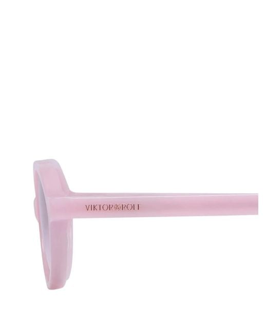 Viktor & Rolf Pink Oval-Frame Sunglasses
