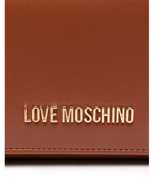 Love Moschino チェーンリンク ショルダーバッグ Brown