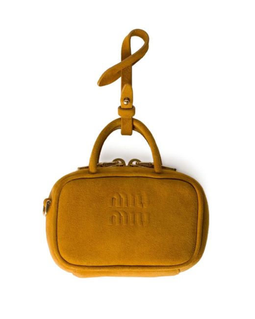 Mini Sac À Main Beau Miu Miu en coloris Metallic