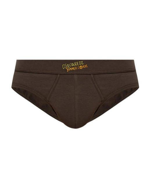 メンズ DSquared² ロゴ ショーツ Brown