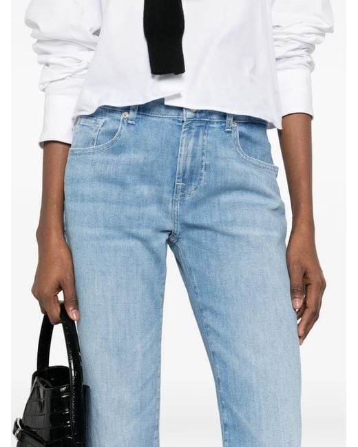 7 For All Mankind Blue Calie Five-Pockets Jeans