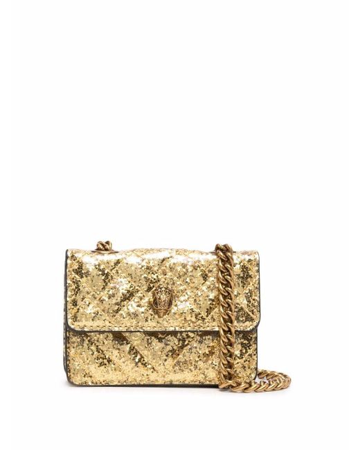 Kurt Geiger Glitterdetail Mini Bag in Gold (Metallic) Lyst