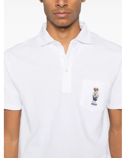 Polo Ralph Lauren White Short Sleeve-Polo Shirt for men