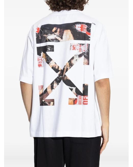メンズ Off-White c/o Virgil Abloh グラフィック Tシャツ White