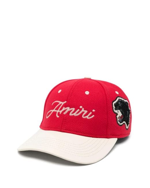 Gorra de béisbol Panther Amiri de hombre de color Red