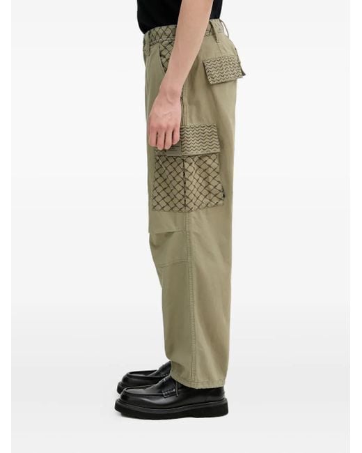 Neighborhood Green Patterned Cargo Pants for men