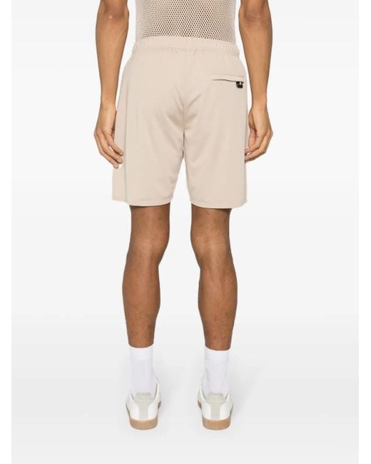 Courreges Natural Appliqué Logo Track Shorts for men