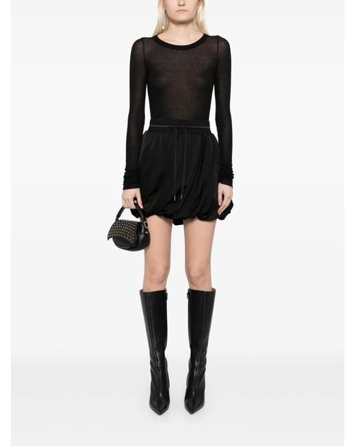 Helmut Lang Black Bubble Skirt
