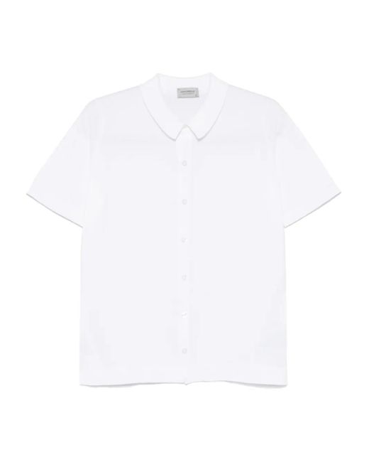 John Smedley Folke Overhemd in het White voor heren