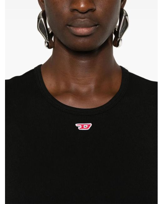 DIESEL Black T-Shirt T-Ele-Long-D