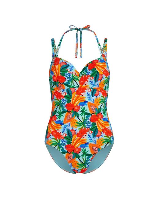 Marlies Dekkers White Paradisa Floral-Print Swimsuit