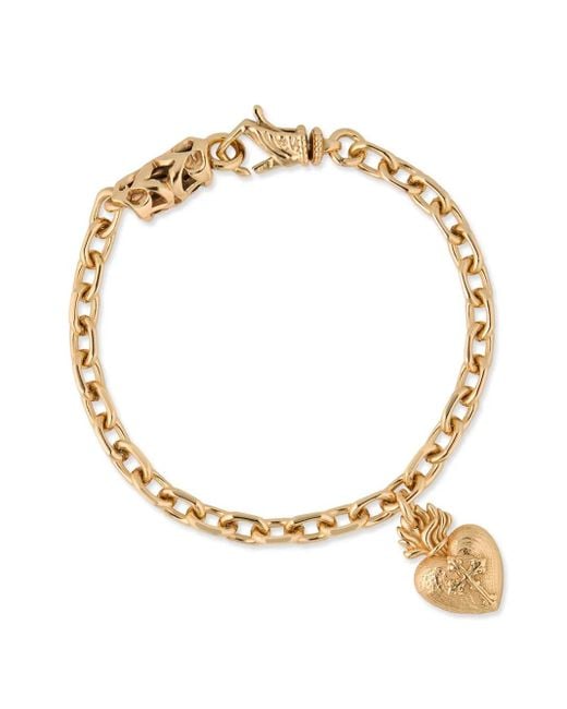 Emanuele Bicocchi Metallic Sacred Heart Bracelet