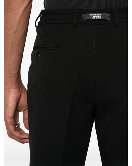 Pantaloni slim Pace di Karl Lagerfeld in Black da Uomo