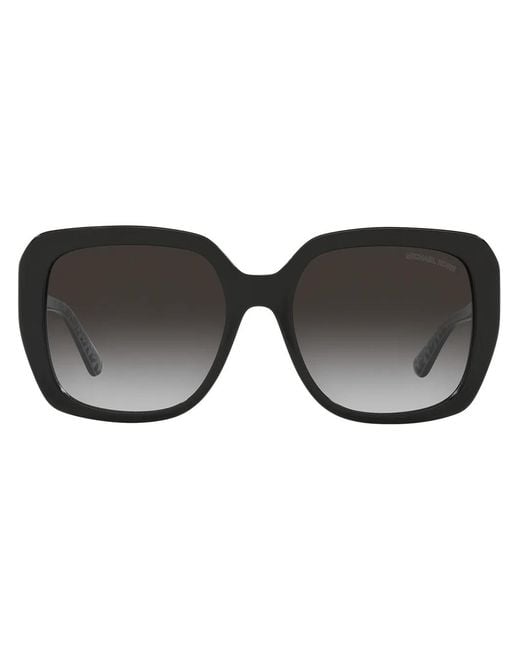 Michael Kors Black Manhattan Square-Frame Sunglasses